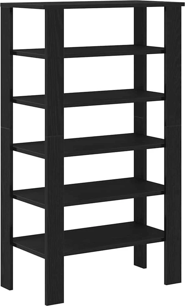 Lentyna batams, juodos spalvos, 61x32x105cm, apdirbta mediena
