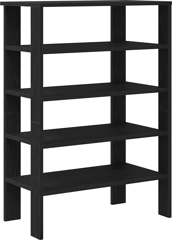 Lentyna batams, juodos spalvos, 61x32x87,5cm, apdirbta mediena