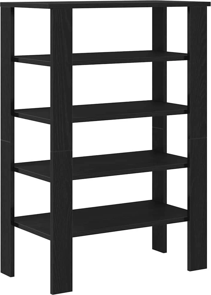 Lentyna batams, juodos spalvos, 61x32x87,5cm, apdirbta mediena