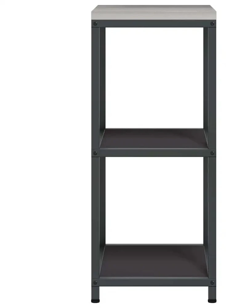 Virtuvės lentynų vienetas HATTEM Juoda 40 x 50 x 92 cm Plienas