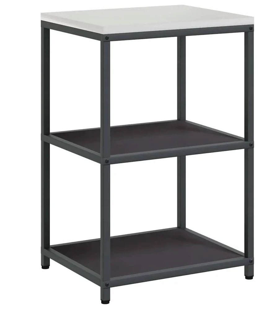 Virtuvės lentynų vienetas HATTEM Juoda 60 x 50 x 92 cm Plienas