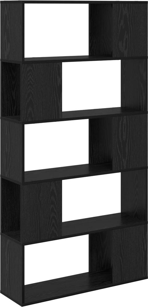 TV staliukas TV spintelių komplektas 80 x 24 x 156 cm Juoda Apdirbta mediena