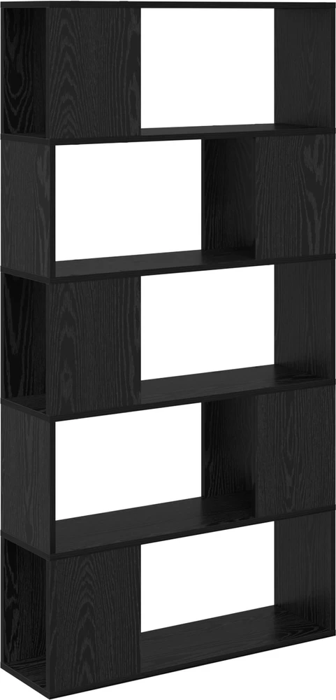 TV staliukas TV spintelių komplektas 80 x 24 x 156 cm Juoda Apdirbta mediena