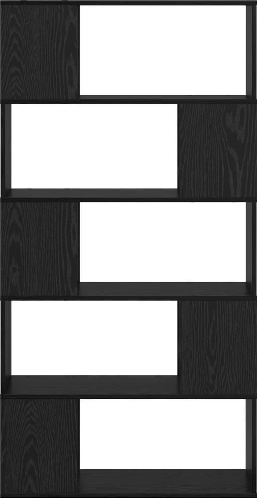 TV staliukas TV spintelių komplektas 80 x 24 x 156 cm Juoda Apdirbta mediena