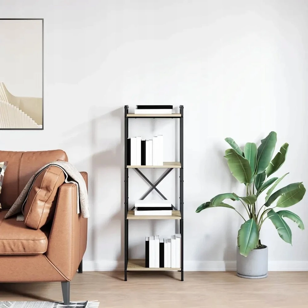 Knygų lentyna 40 x 30 x 119 cm Apdirbta mediena Sonoma ąžuolas