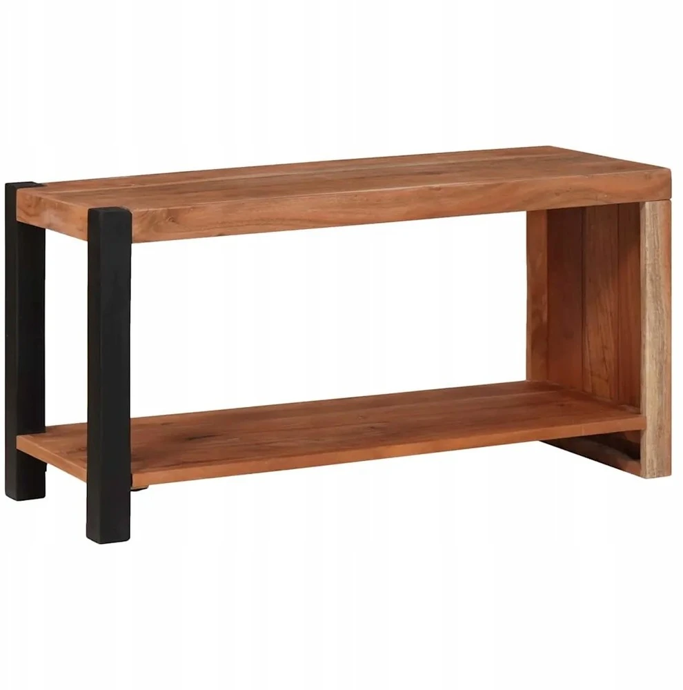 Knygų lentyna Ruda 80 x 30 x 40 cm Kietos akacijos mediena