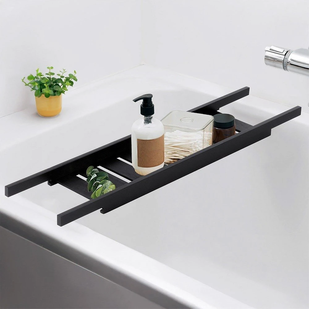 Bathroom Solutions Vonios Lentyna 68 cm Bambuko Medinė Juoda
