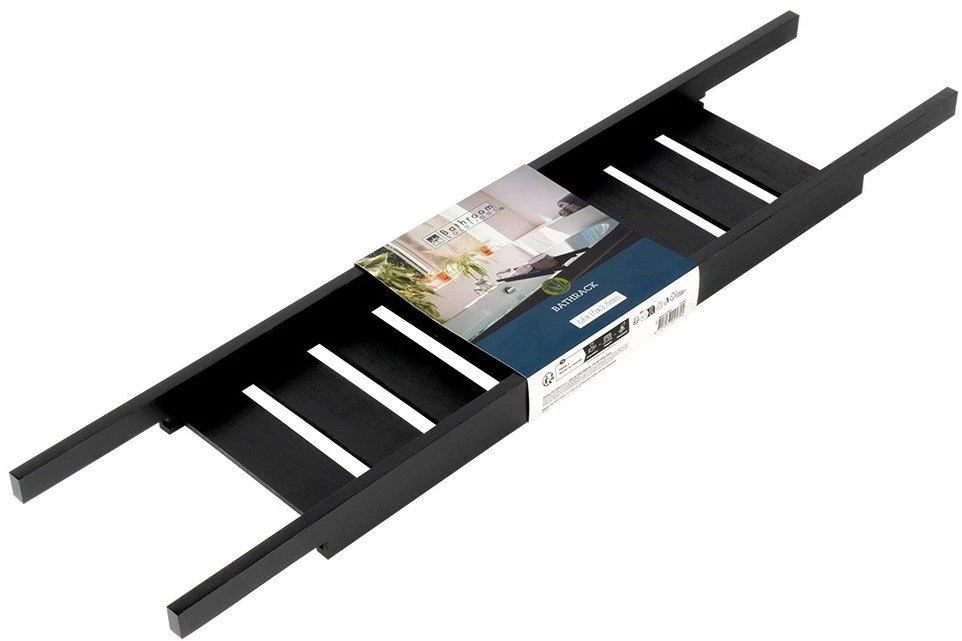 Bathroom Solutions Vonios Lentyna 68 cm Bambuko Medinė Juoda