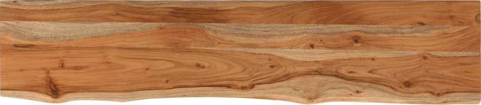 Sieninė lentyna, 100x20x3,8cm, akacijos masyvas, su gyvu kraštu