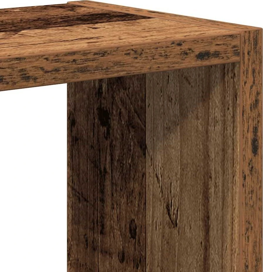 Sieninė lentyna Old Wood 90x16x78 cm Inžinierinė mediena