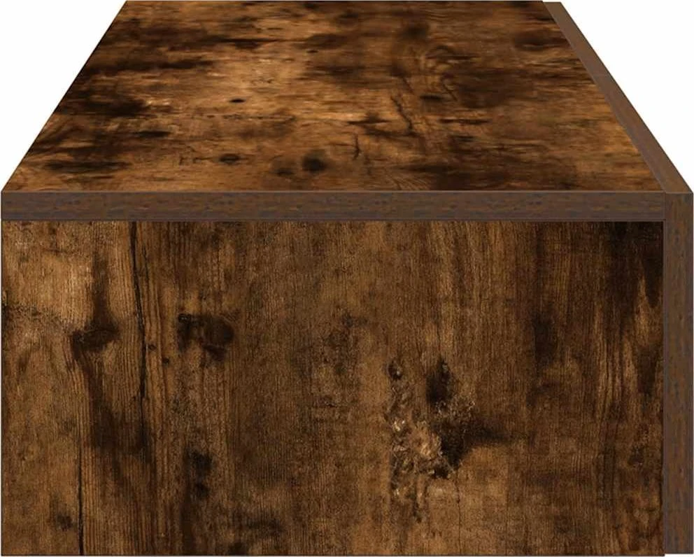 Sieninė lentyna su stalčiais, dūminio ąžuolo, 100x36x19cm