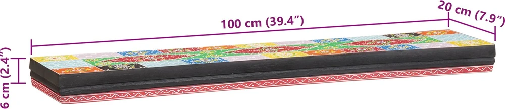 Sieninės lentynos Sieninis Įvairiaspalvis 100 x 20 x 6 cm