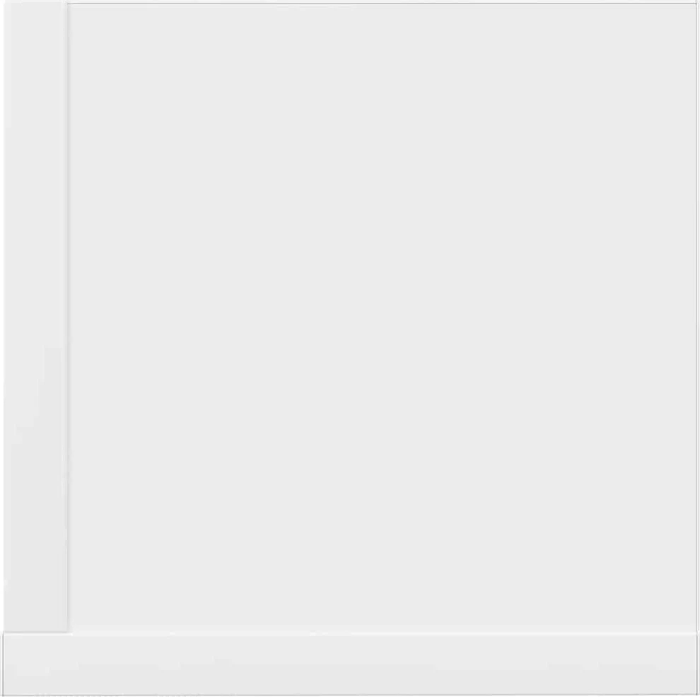 Sieninės lentynos, 2vnt., baltos, 100x16,5x16,5cm, mediena