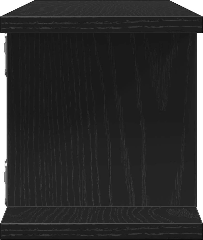 sieninės lentynos 2 vnt Juodasis ąžuolas 75x18x20 cm