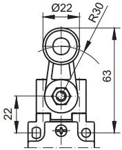 Pokój Ribinis jungiklis PBM1E41PZ11 vienos padėties A37-3480