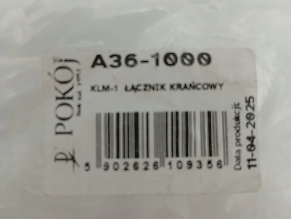 Pokoj Se Pokój Ribinis jungiklis plastikiniam tiesiajam stūmikliui KLM-1 A36-1000 perjungti