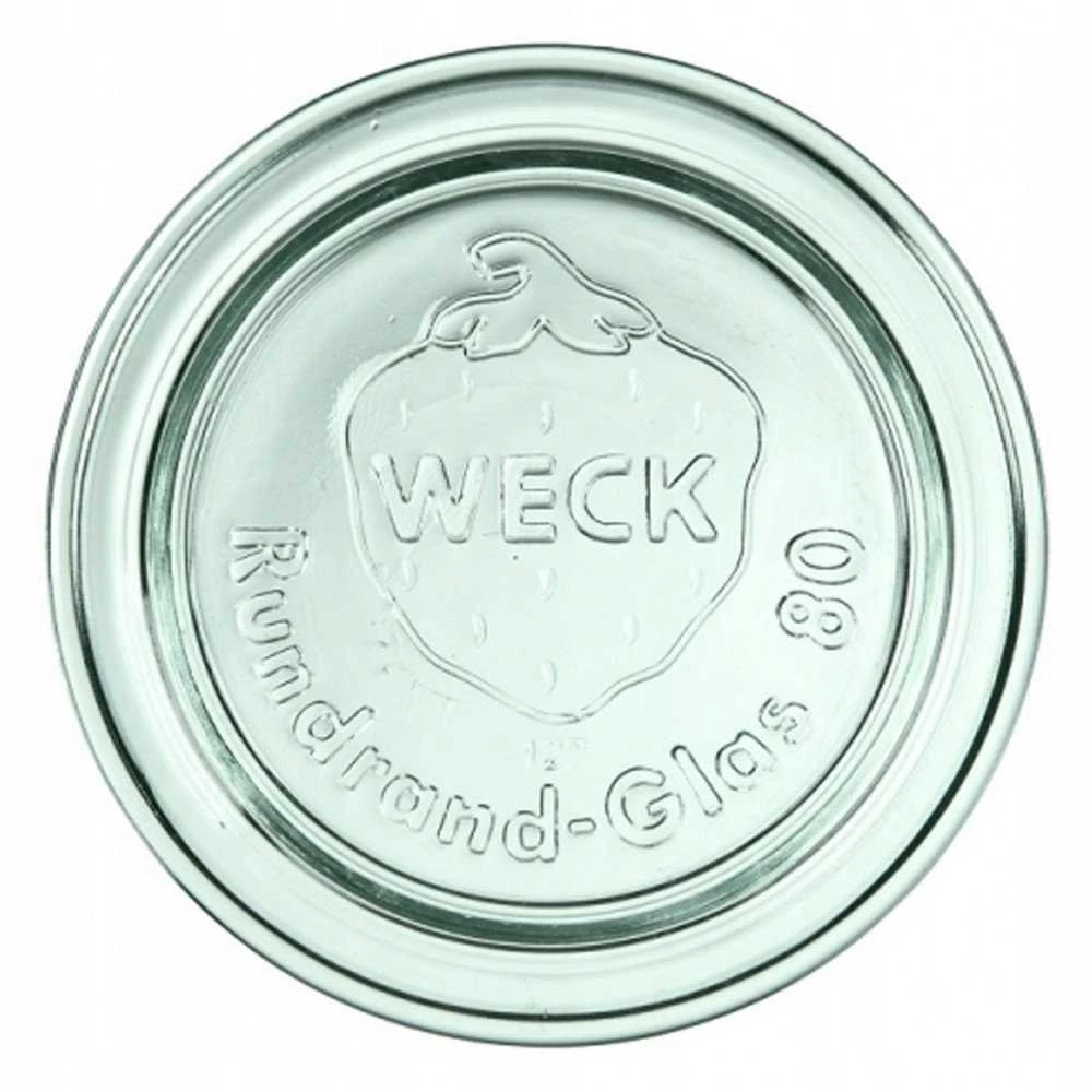 Stiklinės, dangtelis, 8 cm, Weck, 6 vnt.