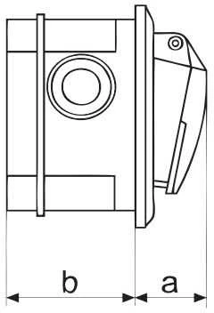 Polam Nakło 16A 3P + N + Z IP44 izoliuotas p / t 220 / 380V 2622- 420