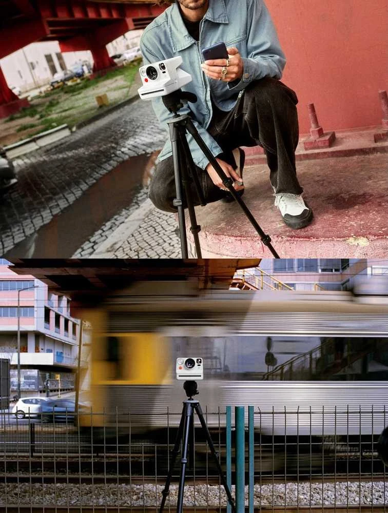 Polaroid Now+ Gen 3 Baltas rinkinys su spalvota plėvele (8 nuotraukos)
