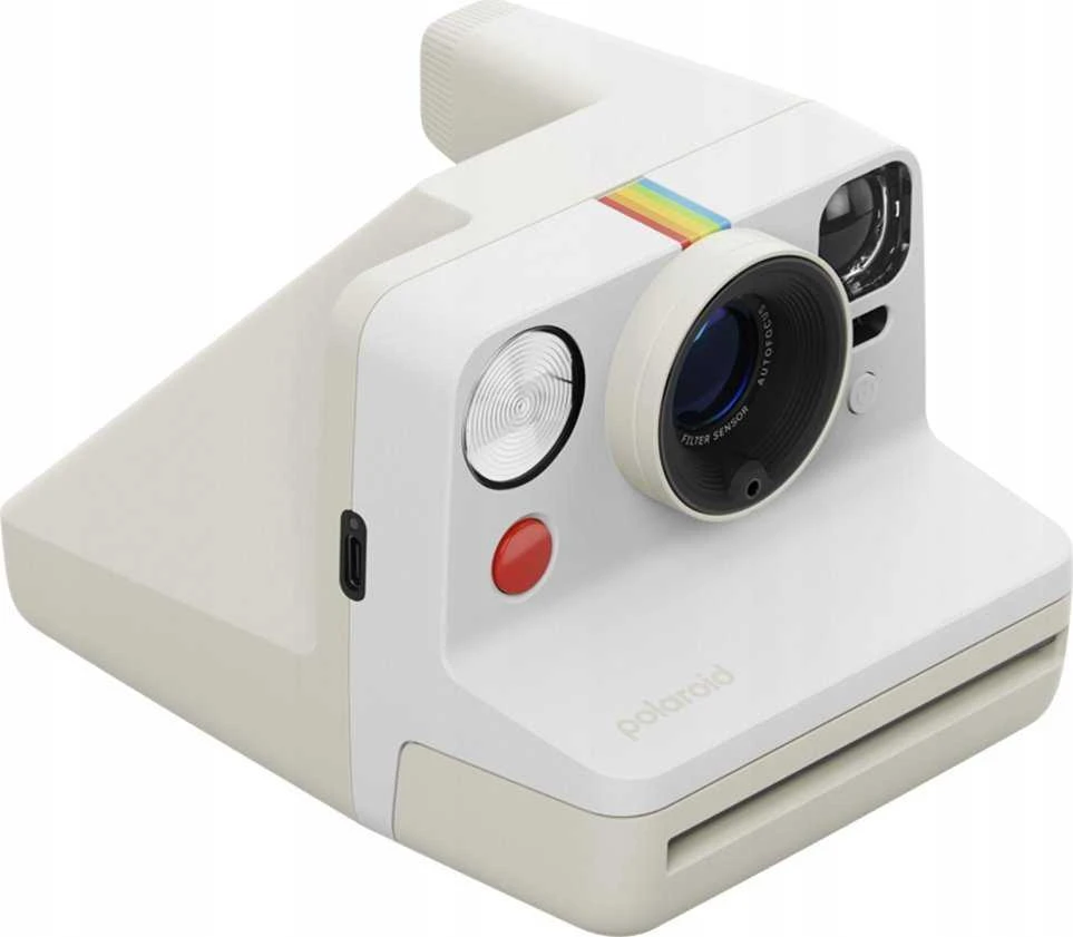 Polaroid Now Gen 3 Pebble Baltas rinkinys su spalvota plėvele (8 nuotraukos)