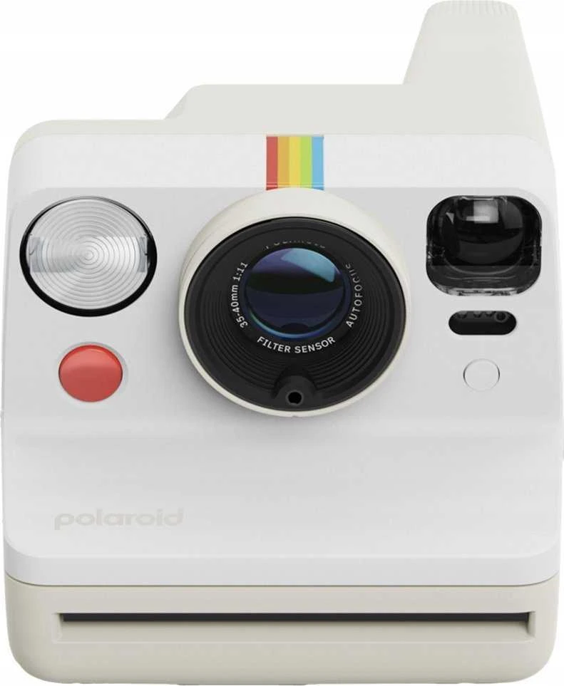 Polaroid Now Gen 3 Pebble Baltas rinkinys su spalvota plėvele (8 nuotraukos)