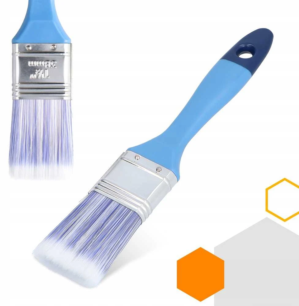 POLAX sintetinis teptukas 38mm su mėlyna rankena