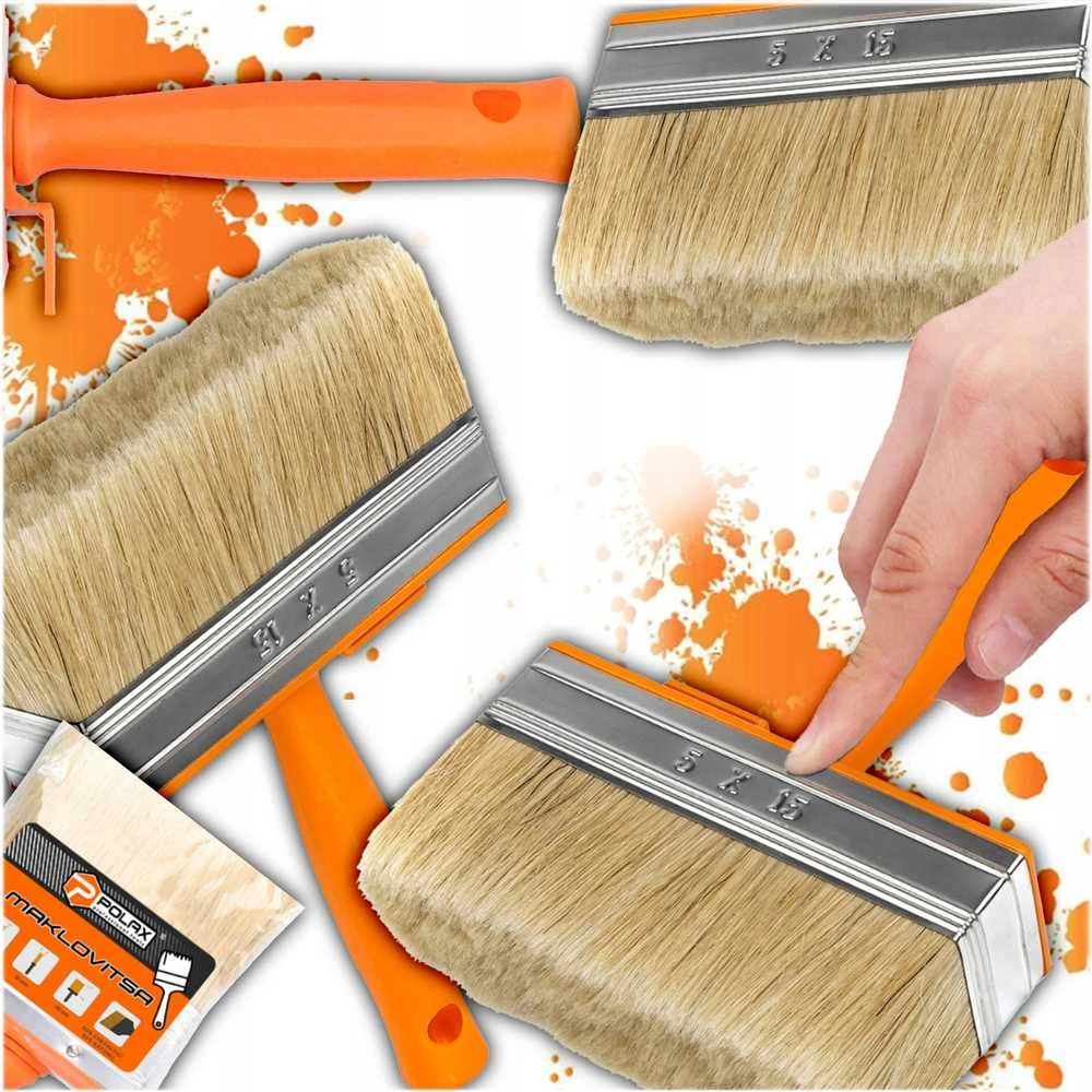 Polax kampinis teptukas 50x150mm trijų vaizdų koliažas
