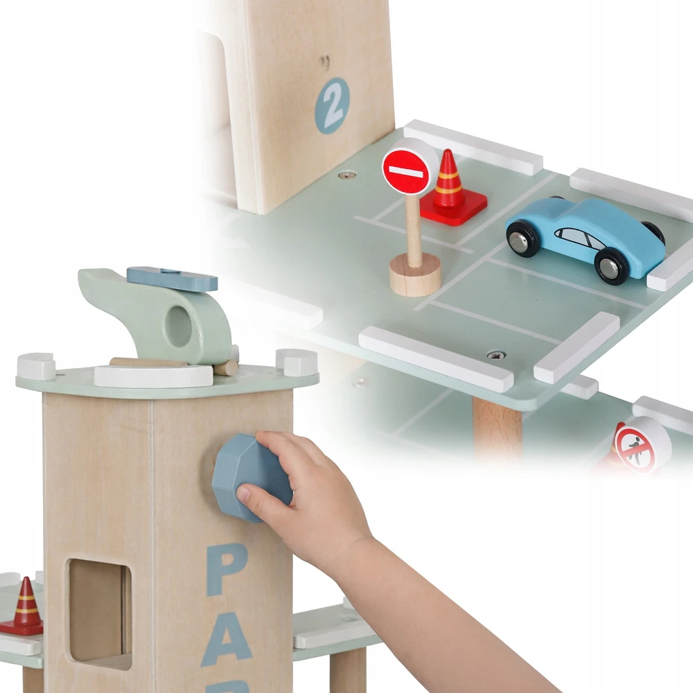Polesie B70M Medinis automobilių parkingas, automobiliai, garažas, liftas
