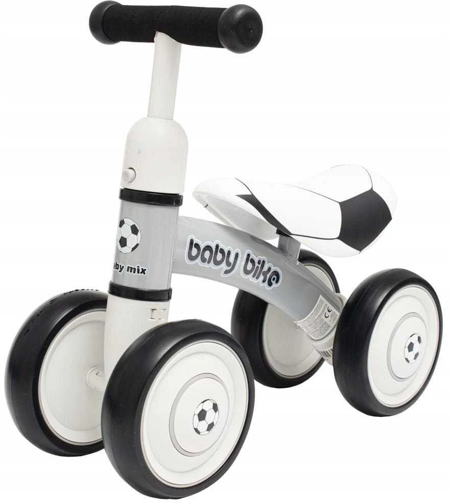Baby Mix Balansinis dviratukas Ride-on - 51009 - BABY BIKE - FOOTBALL - Juodas / Baltas