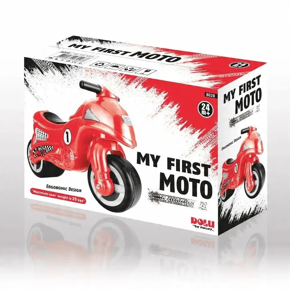 Balansinis motociklas Dolu My Firsy Moto Racer Motorbike, raudonas