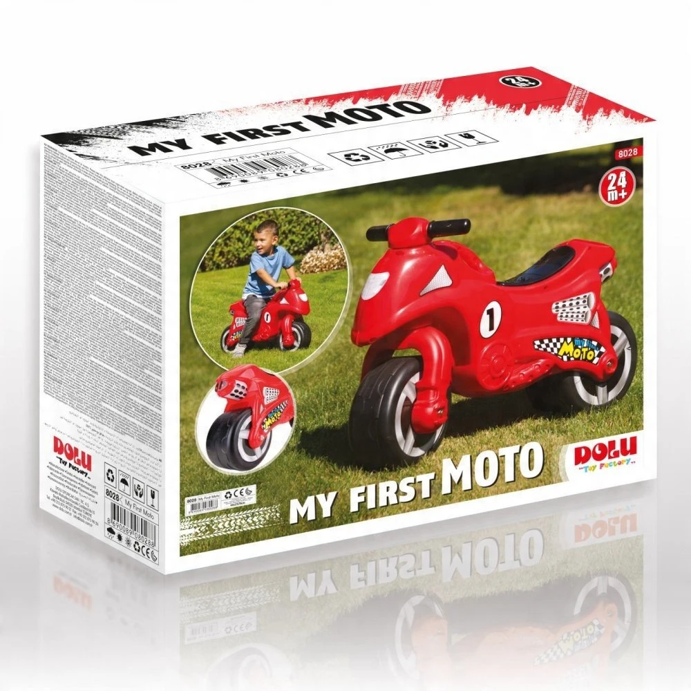 Balansinis motociklas Dolu My Firsy Moto Racer Motorbike, raudonas