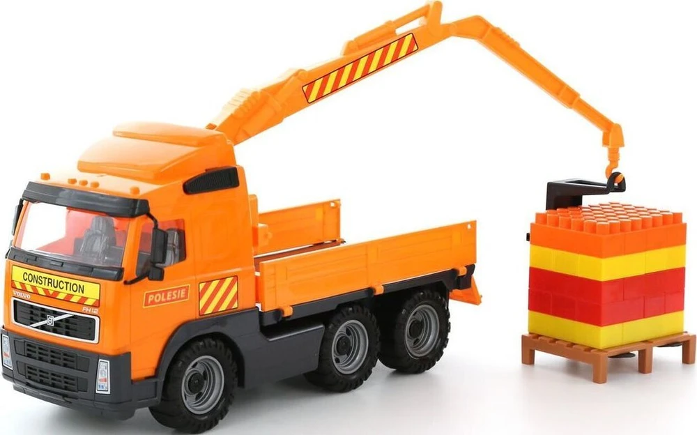 Polesie Polesie 58300 ''Volvo'' samochód su podn. + Klocki ''Super-mix'' - 30el. na palecie
