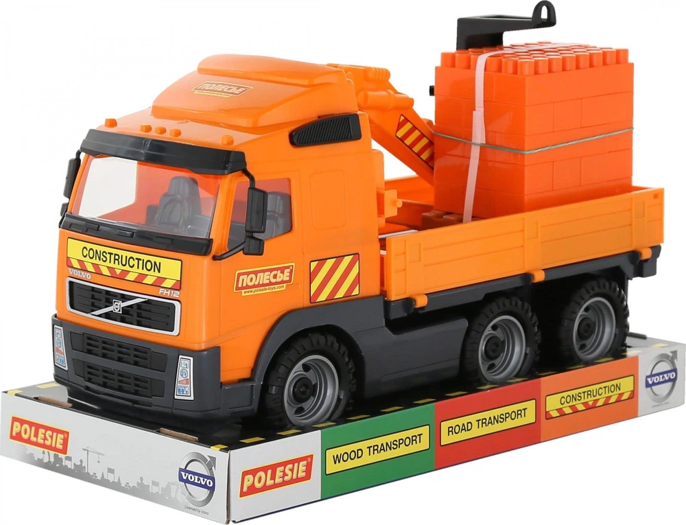 Polesie Polesie 58300 ''Volvo'' samochód su podn. + Klocki ''Super-mix'' - 30el. na palecie