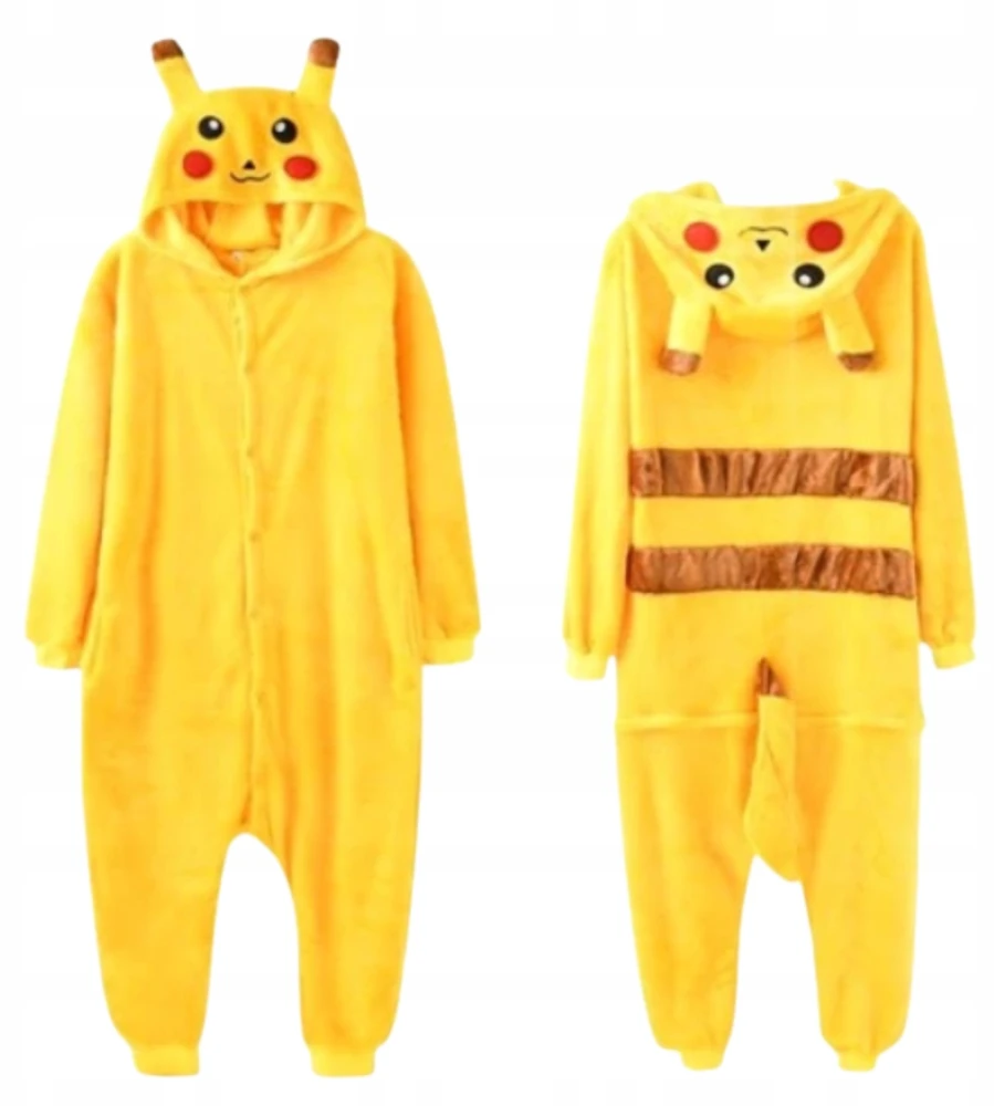 Disguise Karnavalinis kostiumas Pokemon Pikachu kostiumas geltonas Kigurumi maskuotė 127-136 cm (7-8 metai)