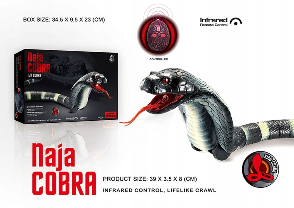Ramiz Nuotoliniu būdu valdoma COBRA gyvatė vaikams