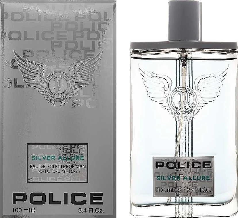 Police Sidabrinis Allure EDT tualetinis vanduo vyrams, 100 ml