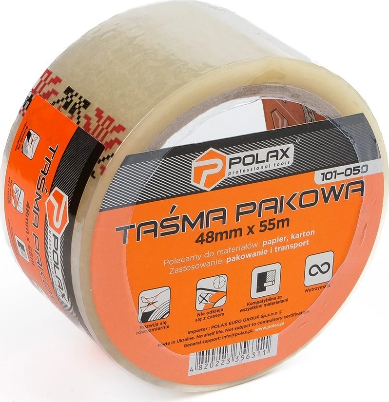 POLAX SKAIDRI PAKAVIMO JUOSTA 48mmx55m