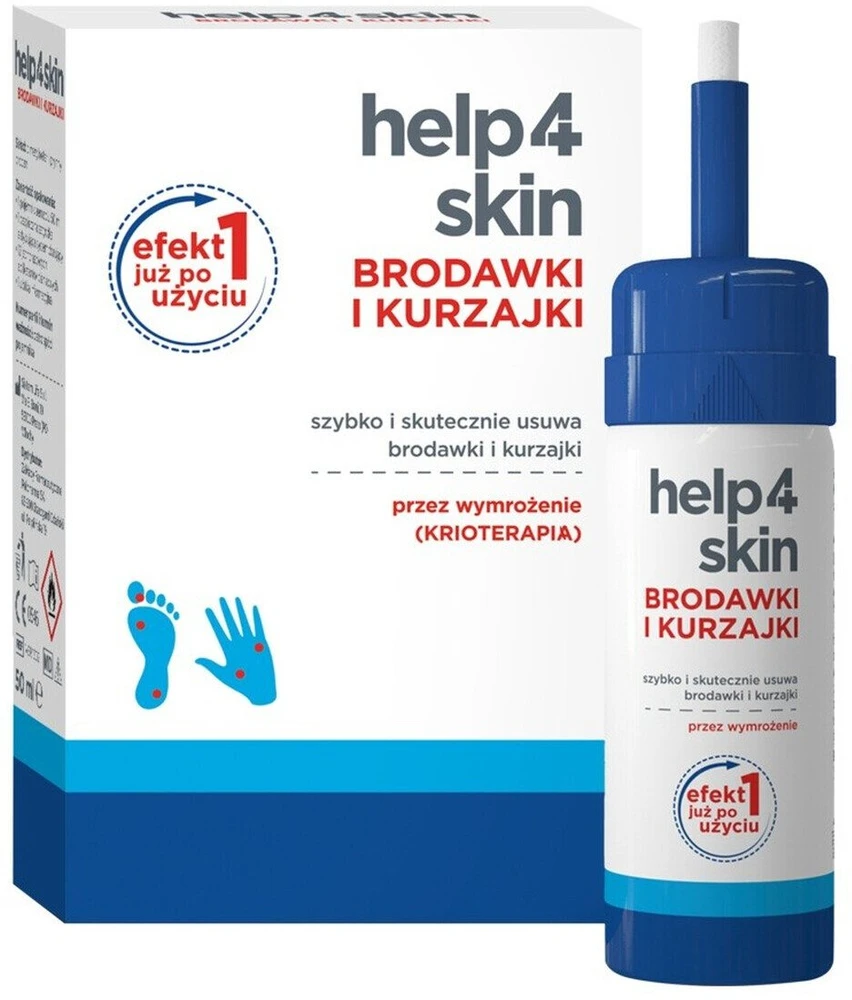 Polpharma Help4Skin Karpos ir karpų šaldymui skirtas medicinos prietaisas aerozolio pavidalu, 50 ml