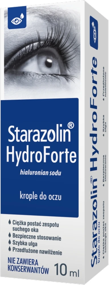 Starazolin HydroForte pakuotė su akies grafika
