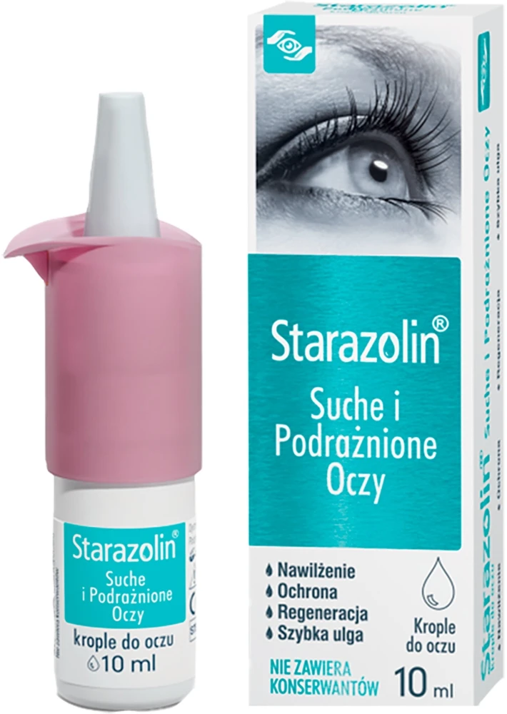 Polpharma Starazolin Akių lašai sausoms ir sudirgusioms akims, 10 ml