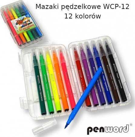 Polsirhurt 12 spalvų teptukiniai žymekliai - Penword