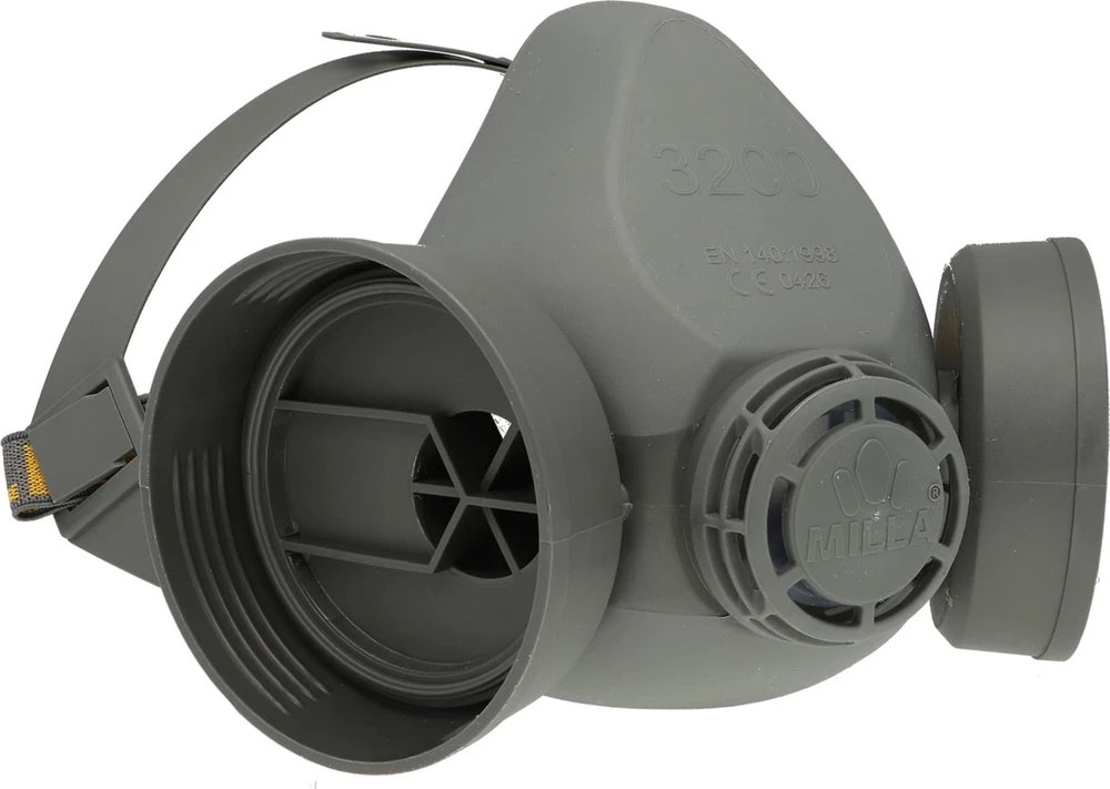 Półmaska Silikoninė puskaukė eurmask 3200 (2 sugeriančios medžiagos)