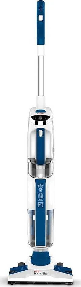 Polti | Vakuuminis garų šluota su nešiojamu garų valytuvu | PTEU0299 Vaporetto 3 Clean_Blue | Galia 1800 W | Garų slėgis Netaikomas baras | Vanduo bako talpa 0,5 L | Baltas/Mėlyna