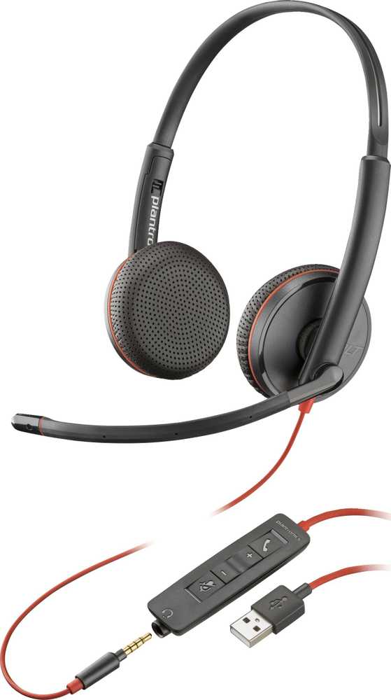 HP Ausinės Poly Blackwire 3225 Stereo USB-A (80S11AA)