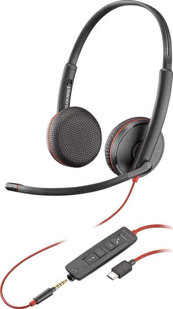 Ausinės Poly Blackwire C3225 Stereo USB-C