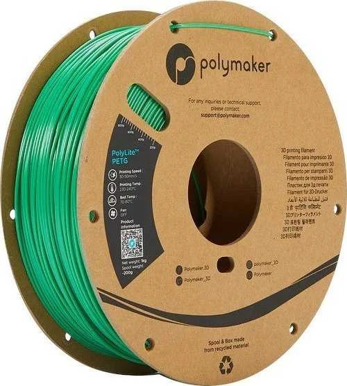 Polymaker PolyLite PETG - 1kg - 1.75mm - Žalias