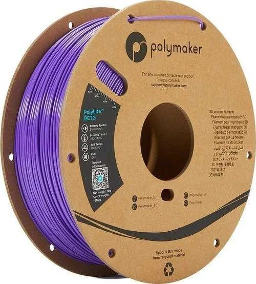 Polymaker PolyLite PETG - 1kg - 1.75mm - Violetinis