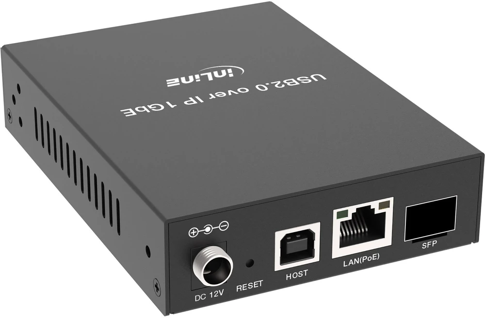 Poly InLine® USB 2.0 šeimininko/prietaiso prailgintuvas per IP, atskiras įrenginys, RJ45 / SFP