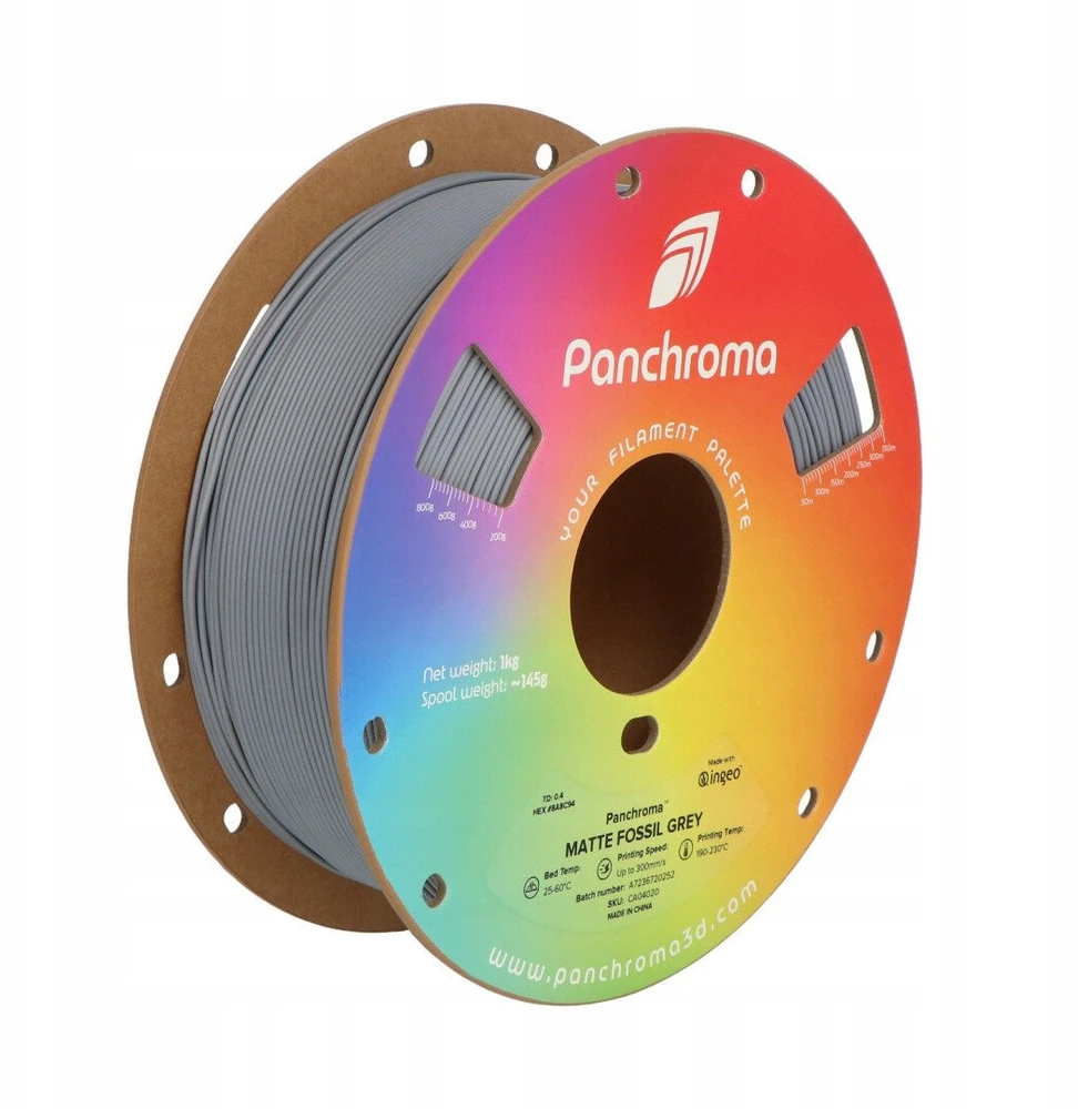 Polymaker Panchroma PLA Matte 1.75mm 1kg - Fossil Pilkas