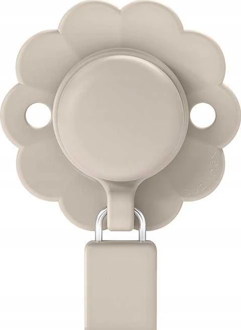Pom Pom SUAVINEX - 402541-SILIKONOWA ZAWIESZKA DO SMOCZKA/MAUVE CHALK/WONDER